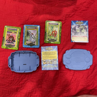taco bell digimon cards Digimon Taco Bell Metal Tin Card, 4 Card Lot From 2000 With case Great  Condition