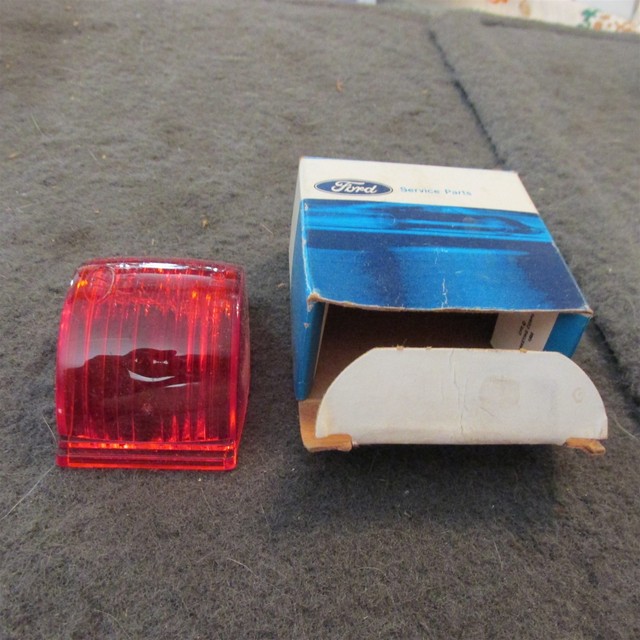 NOS 1967 FORD F100 F250 F350 MARKER LIGHT LAMP LENS (RED) D2TZ15464A