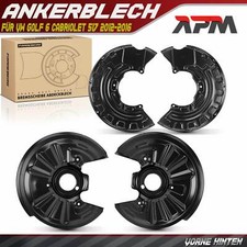 4x Ankerblech Bremsscheibe Vorne Hinten für VW Golf 6 Cabriolet 517 2012-2016