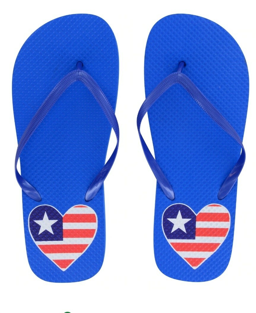 women's patriotic flip flops