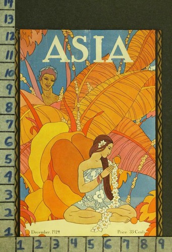 1924 ART DECO ROMANCE LOVE FLOWER ETHNIC CHRISTMAS ILLUS MCINTOSH COVER ZQ90