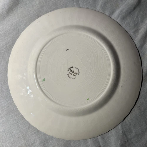 Wade Royal Victoria Pottery 2 X Floral Design Dinner Plates (Blue and Yellow) - Picture 9 of 10