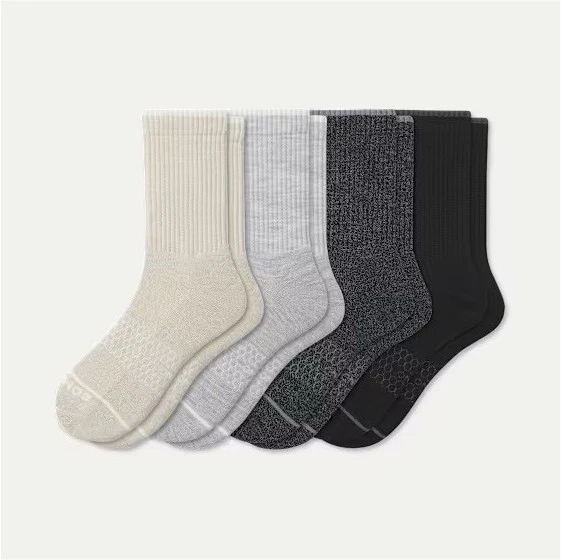 BOMBAS MERINO WOOL BLEND HALF CALF SOCK 4-PACK