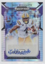 2019 Panini Prizm Draft Picks Hyper 58/75 Nick Brossette #275 Auto 0cv