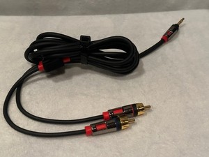 Monster Audio Adapted Cable Black And Red Good Used Condition