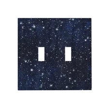 Decorative Light Switch Cover Night Sky Star Cosmic Starry Fantasy Galaxy Uni...