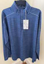 Tommy Bahama NWT Mens Blue Size Small Half-Zi...