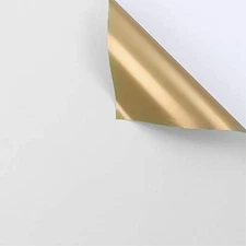  Double Sided Golden Flower Wrapping Paper Waterproof Gift Packaging White