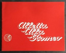 ALFA ROMEO ALFETTA Car Sales Brochure MAR 1974 #743C205R