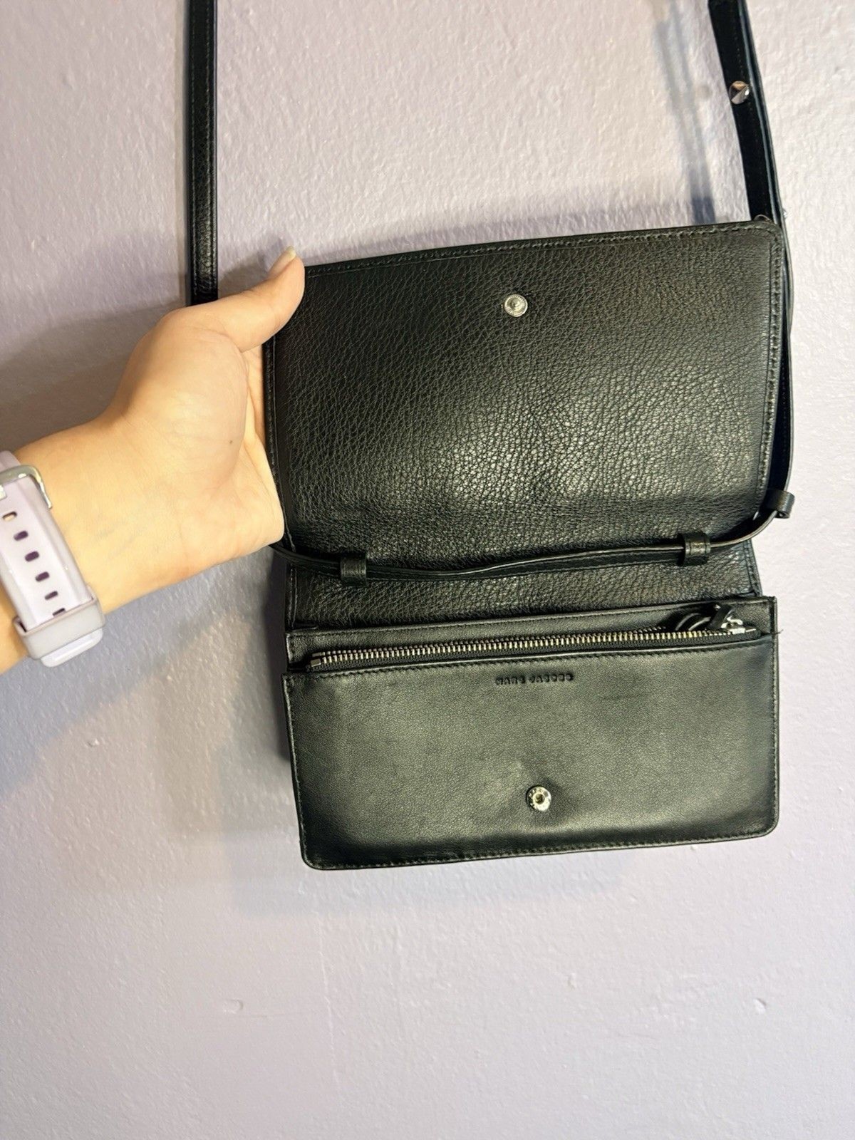 Authentic Marc Jacob’s Patchwork Shoulder Bag Lea… - image 9