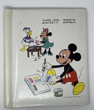 Vtg Mickey Mouse Disney Scrap Book Album Travel Memorabilia Productions 16 Pages