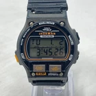 Vtg Timex Ironman Triathlon Watch Men Black Orange 8 Lap Indiglo New Batter 1993