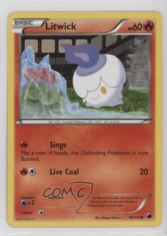 Litwick Pokémon Black & White Plasma Freeze #14
