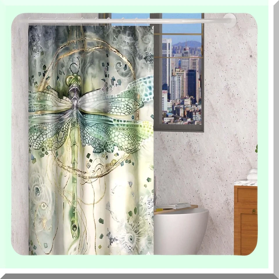 Adjustable Stainless Steel Corner Shower Curtain Rod - Image 4 of 4