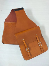 Genuine Leather Western Trail Horse Saddle Bag Free Shipping