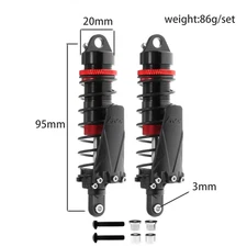 RS Aluminum Shock Absorber 90/95/105/115Mm Damper for 1/10 RC Crawler Car Flying