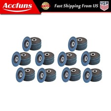 100 PACK 4-1/2" X 7/8" 40 GRIT Premium Zirconia Flap Disc Sanding Grinding New