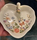 Aynsley Cottage Garden Fine Bone China Heart Shaped Vtg. Ring Dish (England) — photo 1