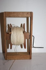 Vintage Handmade Wood Kite String Winder Carpenter Tool Garden Marker Primitive