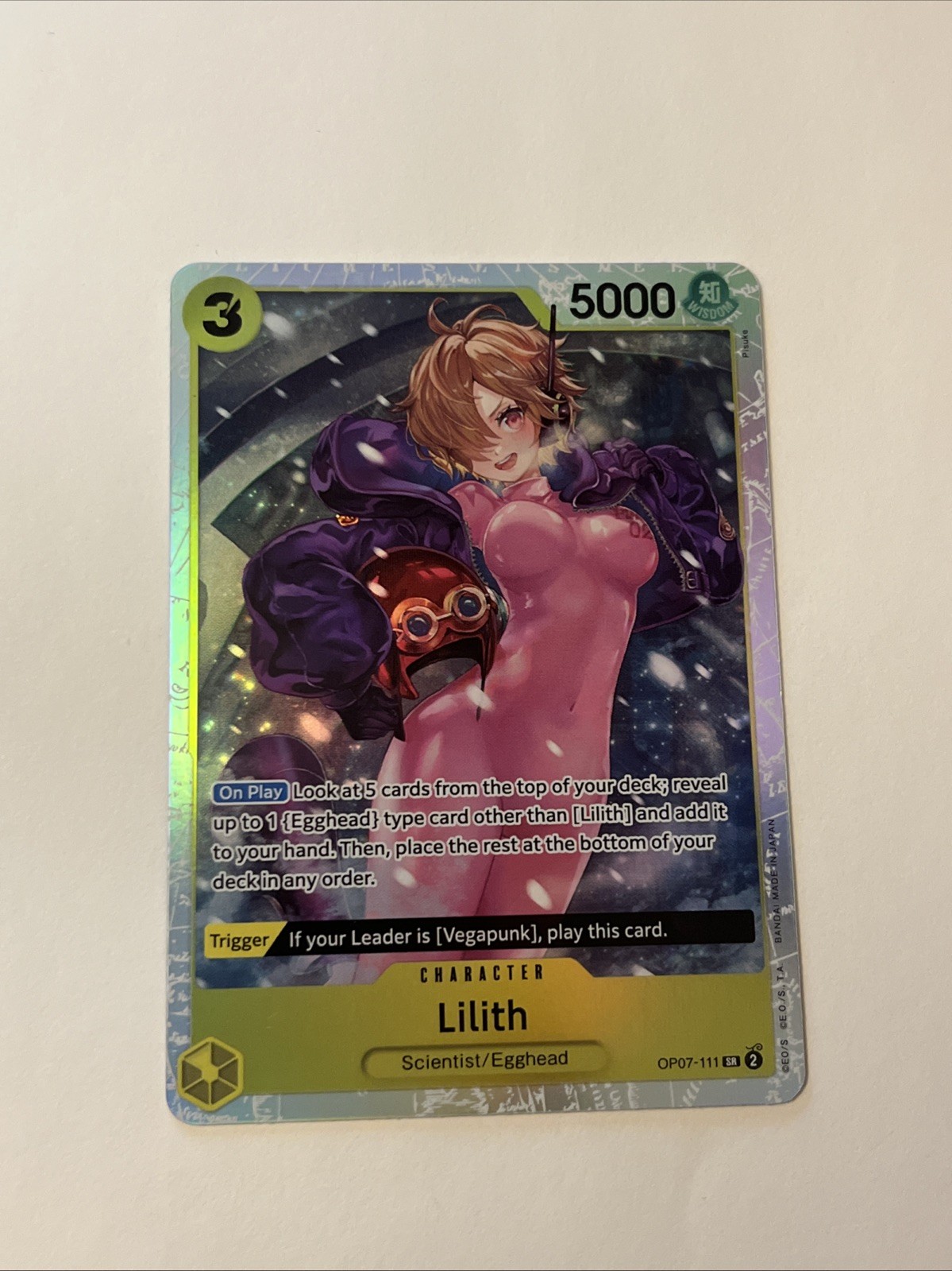Lilith Super Rare (SR) OP07-111 500 Years in the Future English Foil
