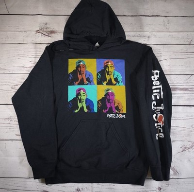 Tupac Shakur 2Pac Poetic Justice Pullover Hoodie Gilden Gr. Small schwarz