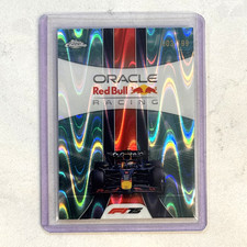 2025 Topps Chrome F1 #174 Oracle Red Bull Racing Aqua Wave Refractor /199