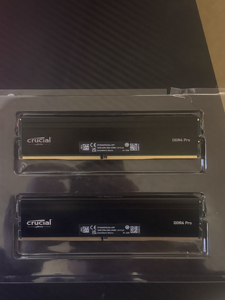 Crucial PRO 32GB (2x16GB) DDR4 RAM 3200MHz (CP16G4DFRA32A.M16FE