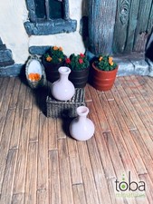 Toba Miniatures 1067 1/12 Scale Vases (2)