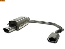 FOX Duplex Sportauspuff Opel Astra G Fließheck je 1x135x80mm oval mit Absorber