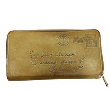 Yves Saint Laurent Y-Mail Leather Long Wallet Ladies Gold Tone Accessories H152