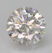 Certified 0.51 Carat E SI1 Round Brilliant Natural Enhanced Loose Diamond 5.16mm