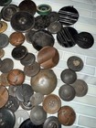 Lot Of 68 Vintage And Antique Buttons Various Assortments Metal Plastic Wood  — photo 4
