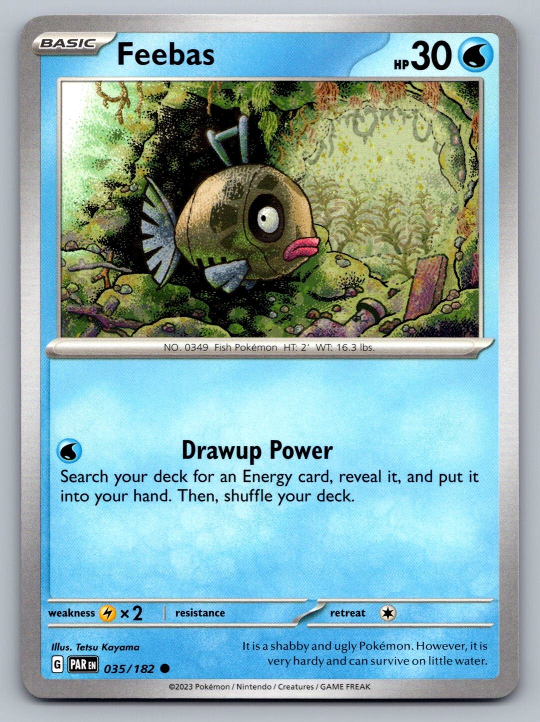 Pokemon TCG SV04: Paradox Rift Feebas 035/182