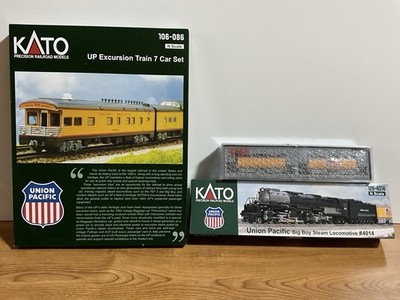 Kato Spur N 126-4014 - Dampflok Union Pacific Big Boy 4014 und 2 Wagen Set