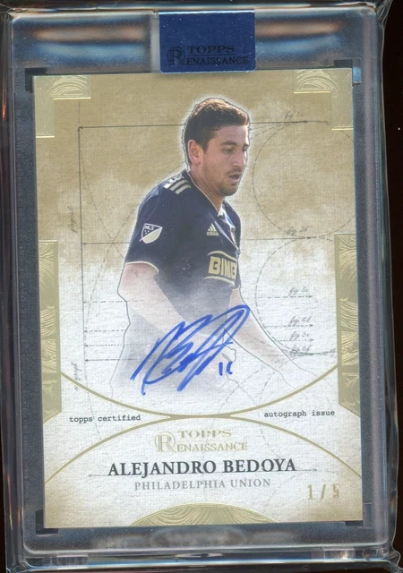 2022 Topps MLS Renaissance Alejandro Bedoya Gold Engravements Auto #1/5 Union