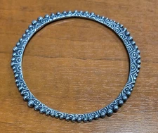 Estate Signed Silpada B2279 Retired " Perfectly Quirky " Bangle Bracelet