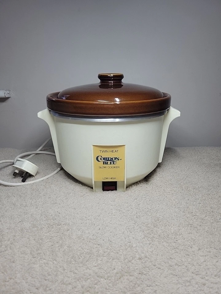 Cordon Bleu Vintage | Twin Heat Slow Cooker | Low & High | 3 LTR | UK Made