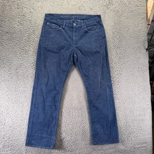 American Eagle Outfitters Pant Mens 34x30 Blue Cotton Corduroy Chino Straight