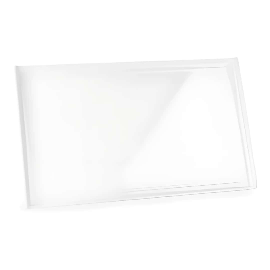 White Rectangular Melamine Tray 53X33 Cm - Le Nouveau Coq
