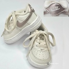 NIKE Force 1 TD Phantom Metallic Red Bronze White 314221-021 Toddler size 2C AF1