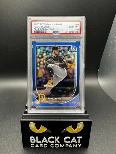2025 Bowman Chrome Paul Skenes Blue Refractor /150 PSA 10 Pop 1 #30 Cy Young