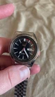 Vintage Seiko 5 Automatic 21 Jewels Black Dial 7S26-0530 Day Date Men's Watch.