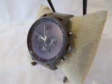 Men's MVMT ALL Stainless CHRONO Watch Leather Band Watch