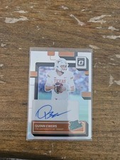 2024 Optic Draft Picks Quinn Ewers RP Silver Auto RC Texas Dolphins Football 