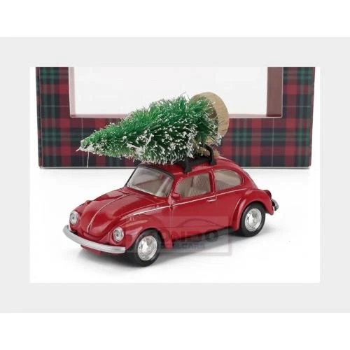 1:43 NOREV Volkswagen Beetle Kafer Maggiolino Christmas 1973 Red NV841006 - Immagine 2 di 2