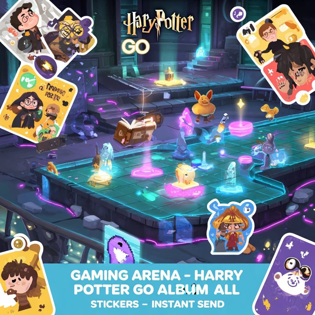 ENVÍO INSTANTÁNEO:- Álbum Harry Potter Go (todas las pegatinas mono_poly_go)