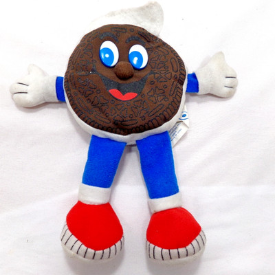 Vtg Nabisco OREO COOKIE Plush Beanie Stuffed Toy