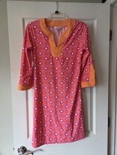 All For Color Pink And Orange Shift Dress Size Small