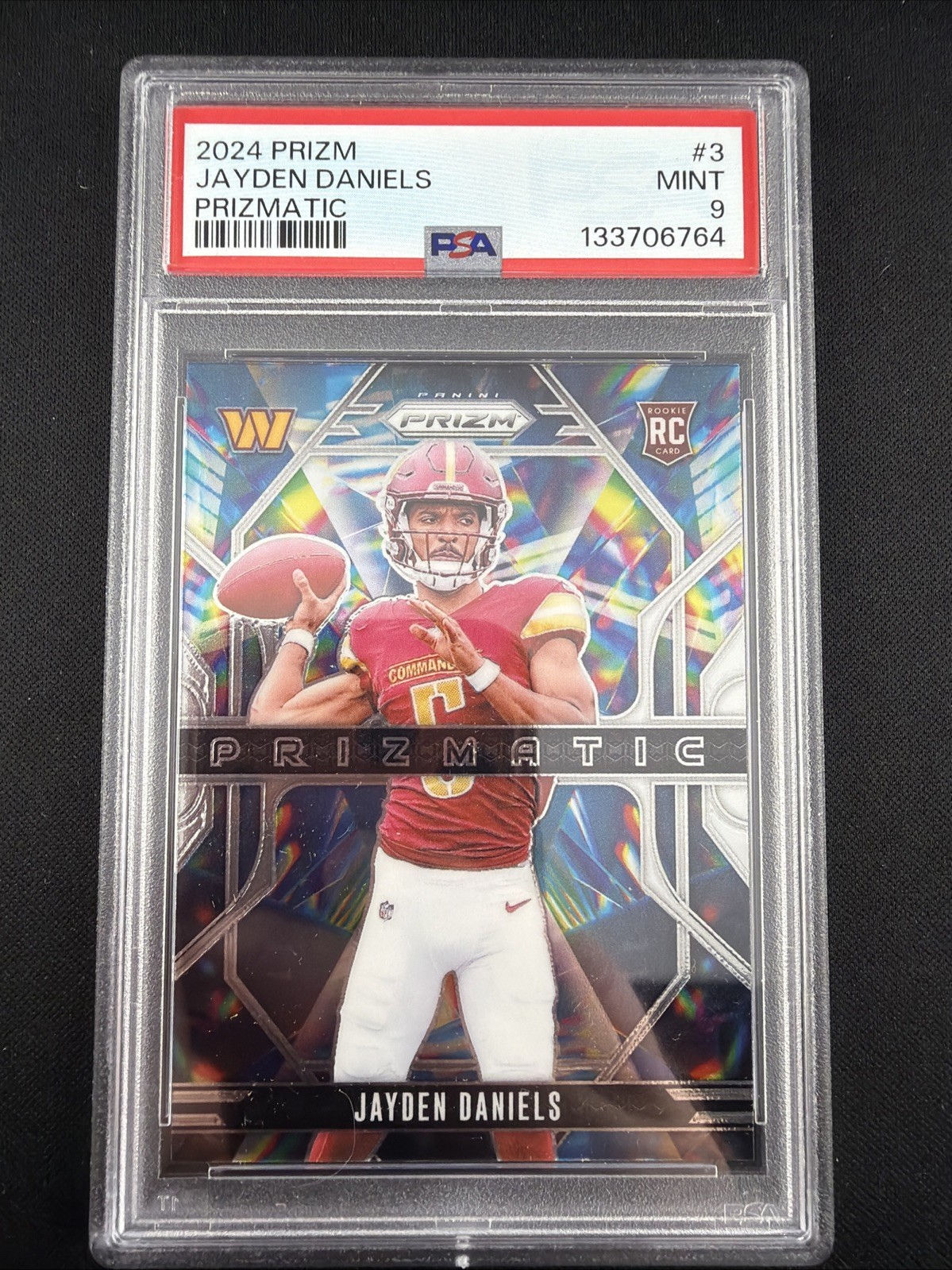 2024 Prizm Jayden Daniels #3 Prizmatic (RC) PSA 9