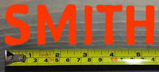 Smith Sticker Decal 5.5" Die Cut Last Name Orange Skis Snowboard Goggles XO
